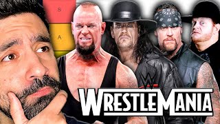 Ranking EVERY UNDERTAKER WrestleMania Match (WWE TIER RANKING)