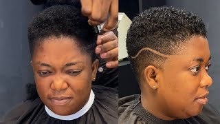 @met_thebarbersplace Ladies short hairstyle Step by Step | Transformation | How To: