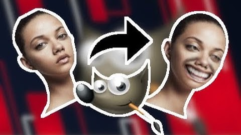 Making a meme smiling face | GIMP | Whatsapp Stickers | Funny edit