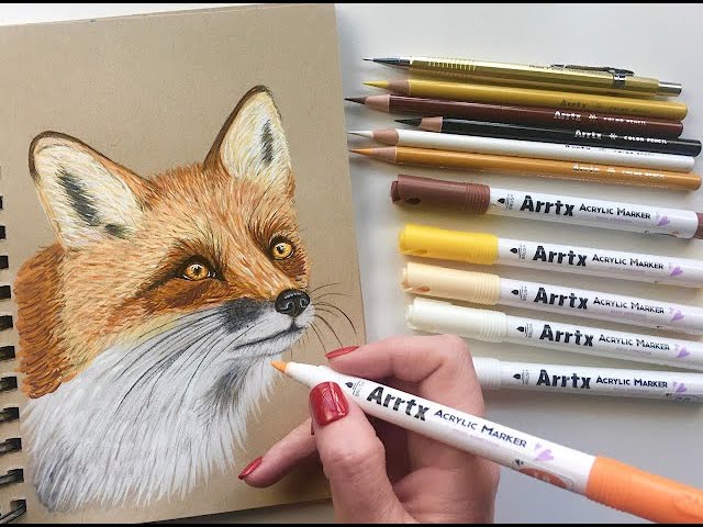 Unboxing + Painting with NEW Arrtx Acrylic Markers - 30B General Color  Set!! 