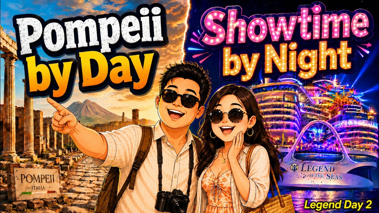 Legend of the Seas Day 2: Pompeii by Day, Showtime by Night!