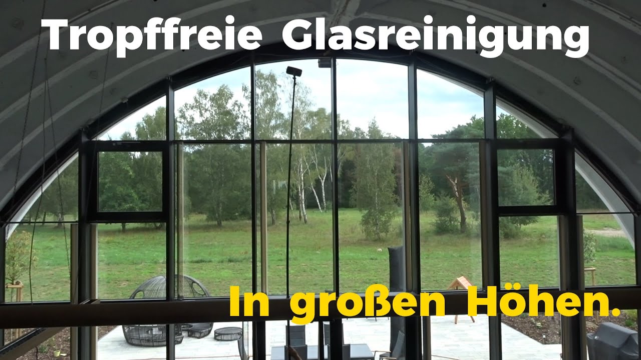 Tropffrei reinigen in großer Höhe / drip-free cleaning at height