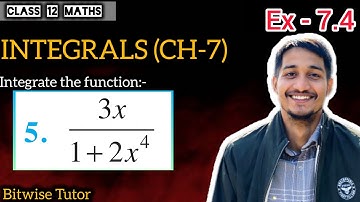 Ex 7.4 class 12 maths q5 | Ex 7.4 q5 class 12 | Question 5 exercise 7.4 Class 12