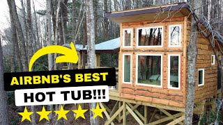 Treehouse Airbnb Full Tour In The NC Mountains || BEST Hot Tub!!! by The Hive Drive 1,587 views 2 years ago 9 minutes, 20 seconds