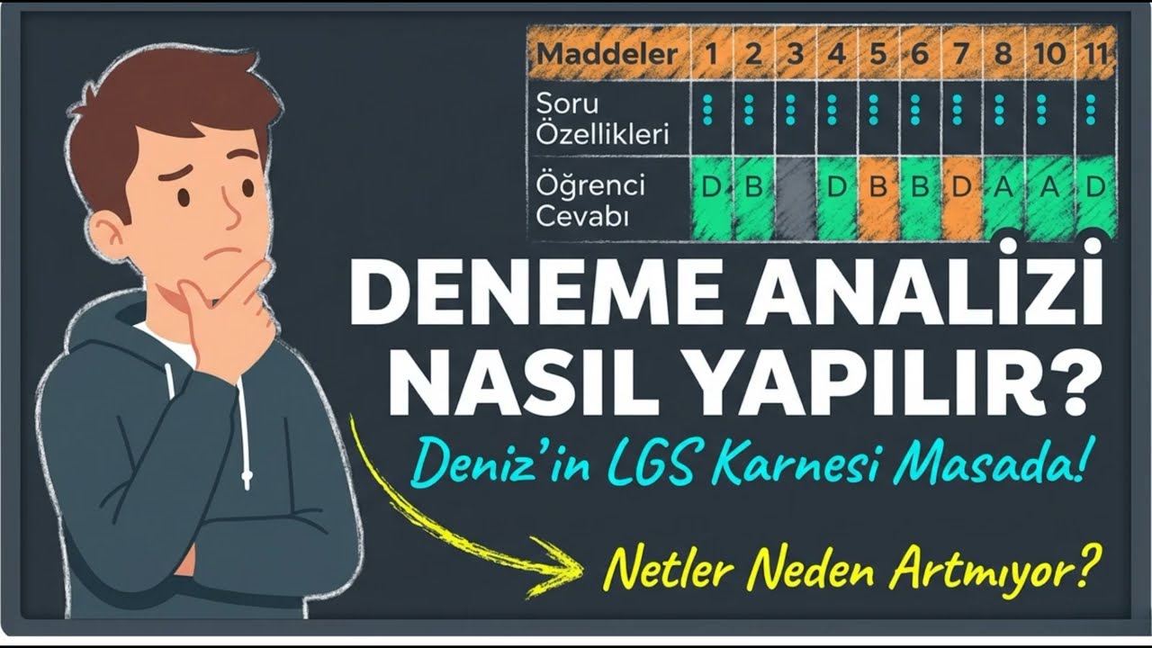 Deneme Analizi Nasıl Yapılır? (Netler Neden Artmıyor?)