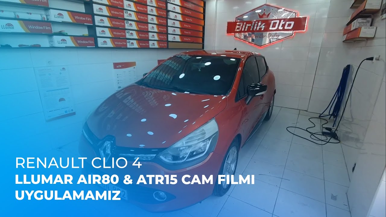 Renault Clio 4 // LLumar Air80 & ATR15 Cam Filmi Uygulamamız