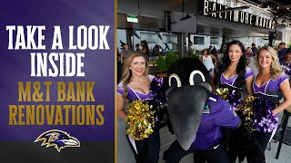 Take a Look Inside the M T Bank Renovations Baltimore Ravens