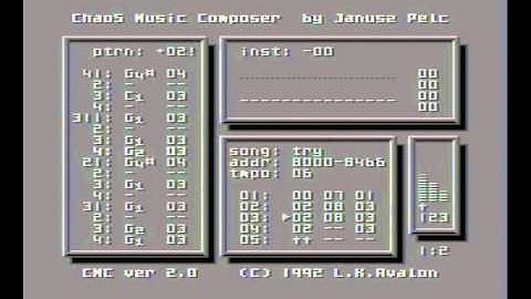 Atari 65XE - Chaos Music Composer