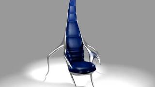 Luxury furniture - Scorpio armchair - Blue and chrome - with precious leather - By WILD DESIGN(, 2011-01-20T07:20:57.000Z)