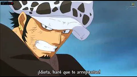 Momento épico Luffy & Law VS Doflamingo RED HAWK sub Esp