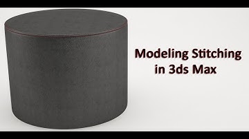 Modeling Stitching in 3ds Max