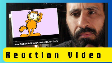 Jim Davis Garfield comic strip process video #comix