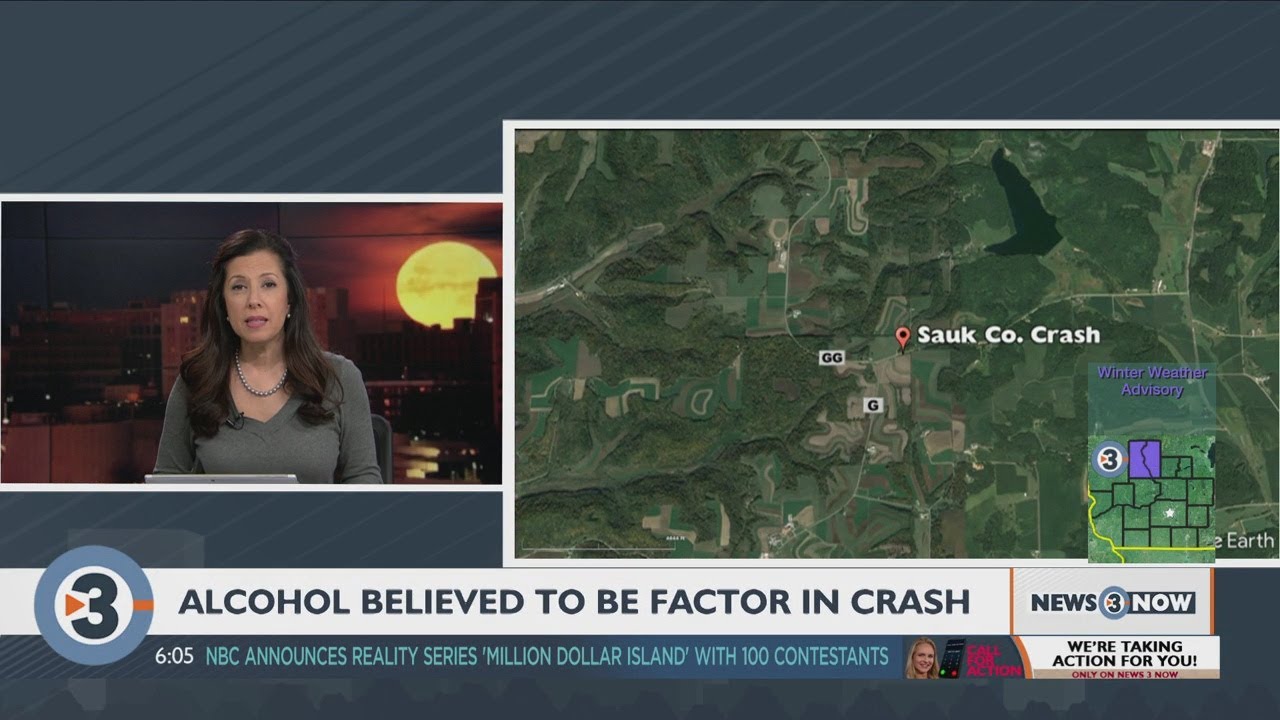 Man killed when car crashes into tree line in Sauk Co., alcohol