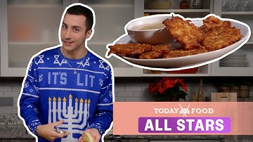 Jake Cohen Makes Crispy Latkes For A Hanukkah Feast | TODAY Food All Stars