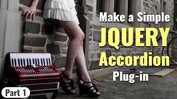 Learn  to make animating JQuery accordion plugin in Hindi - part 1/2