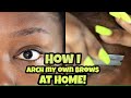 How I Arch My Own Eyebrows AT HOME│Tamekans