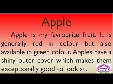 essay on why i like apple