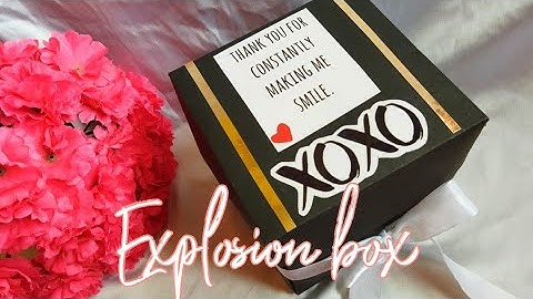 Explosion box ideas / how to make birthday explosion box-2021! Rehmani