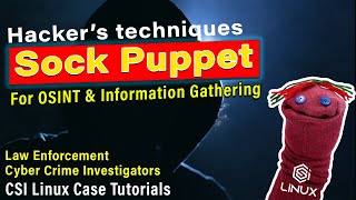 Sock Puppet - hackers technique for OSINT [Hindi]