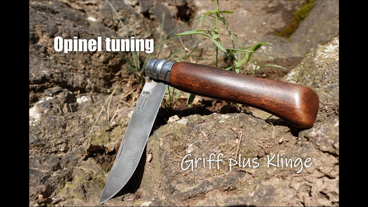 Opinel mod Griff frittieren und Klinge beizen