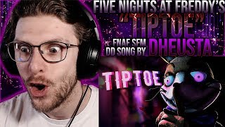 Vapor Reacts #1083 | [FNAF SFM] DD SONG FNAF ANIMATION 'Tiptoe' by DHeusta REACTION!!