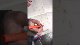 Color coding your planner