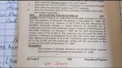 Bcom part 1 Account Receivable 2000 (pvt / Reg) in urdu | Maham Sohail | Bcom part 1 |