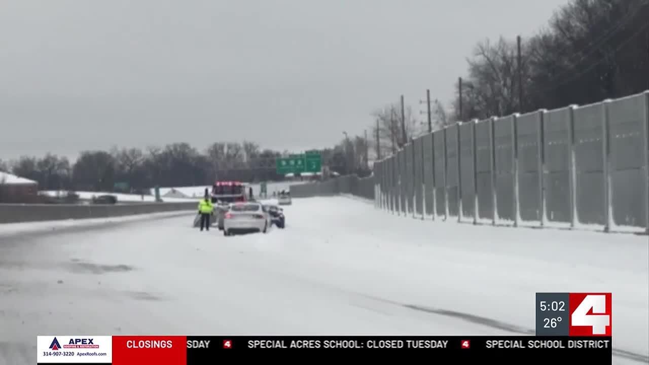 Drivers stranded due to road conditions - YouTube