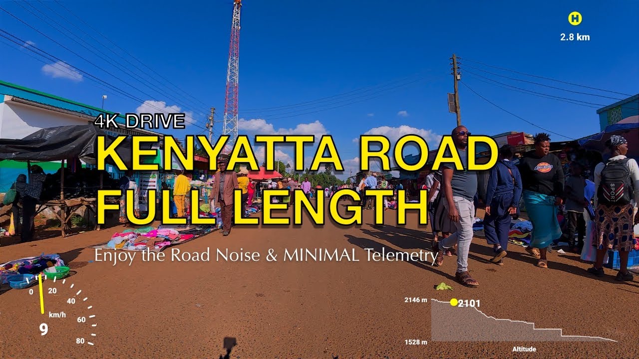 Kenyatta Road Full Drive — Kinare to Thika Road | Road Condition and Minimal Telemetry