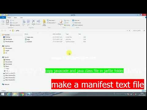 How to create java program to jar file in hindi