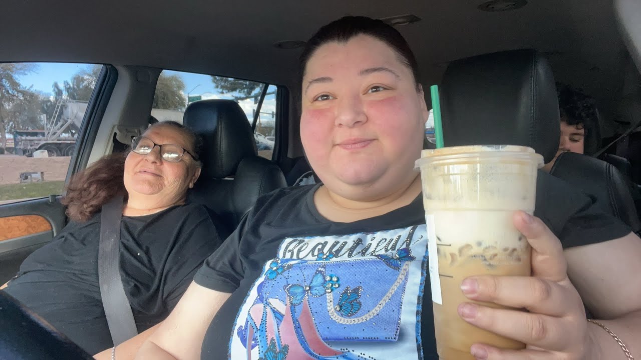 Jack-in-the-Box and Starbucks with Nana and the boys
