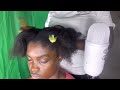 ASMR✨HAIR PARTING, SCALP CLEANSING WITH BABY WIPES, AND SHEA BUTTER GREASING ON MY SISTER. OLD VIDEO