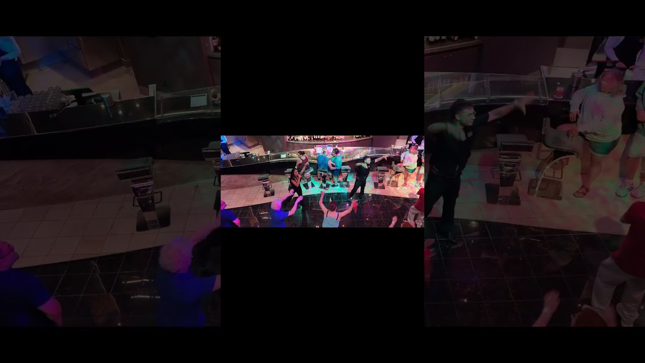 Entertainment onboard MSC Seascape.  Plenty for everyone!  I think we did dance class EVERY night.