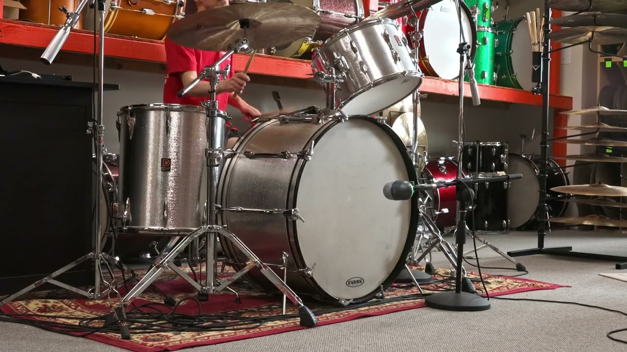 1970s Premier "Silver Star" 14x26 10x14 and 18x16 Drum Set