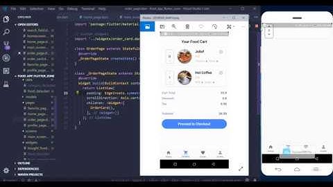 Food Delivery App - 7. Designing the food cart page - Part 1.