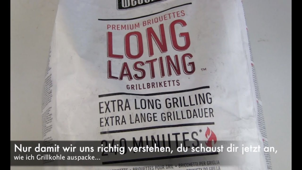 7kg Weber Grillkohle Unboxing