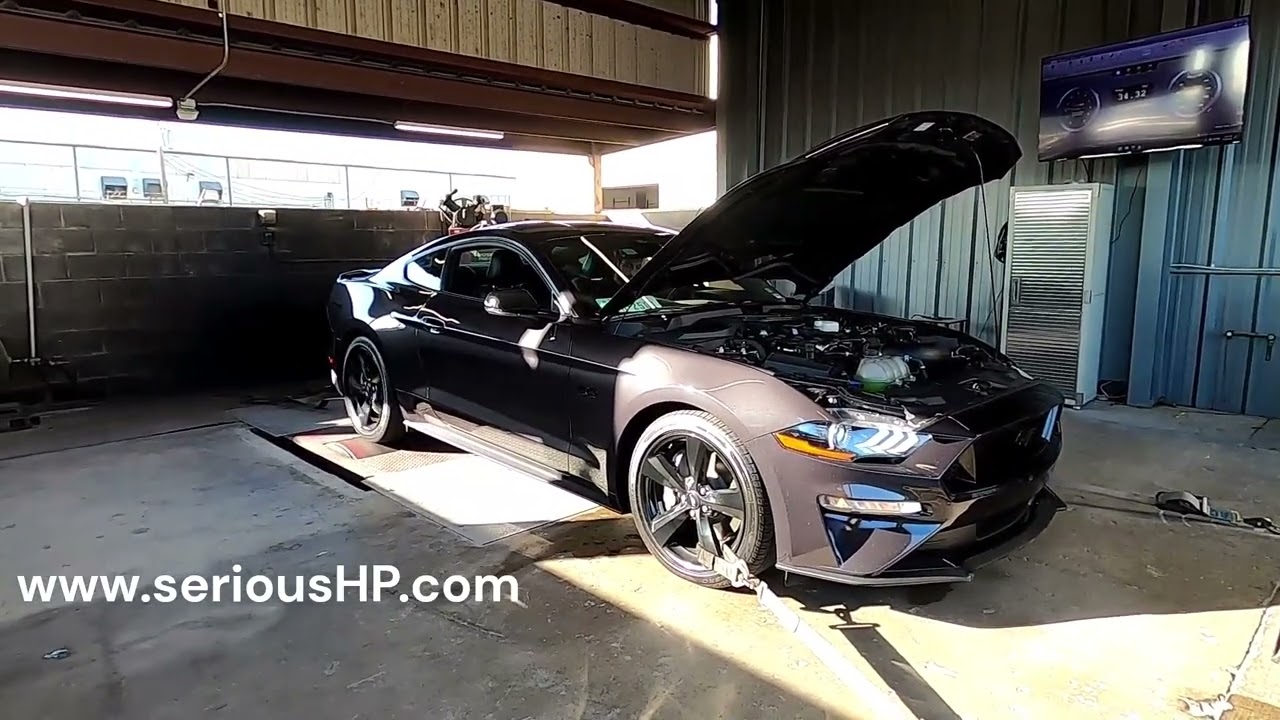 2022 Ford Mustang Performance on Dyno Tune at Serious HP.