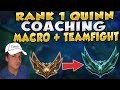 Rank 1 Quinn Explaining League! 1 Hour Session To Climb to Platinum - League of Legends Coaching