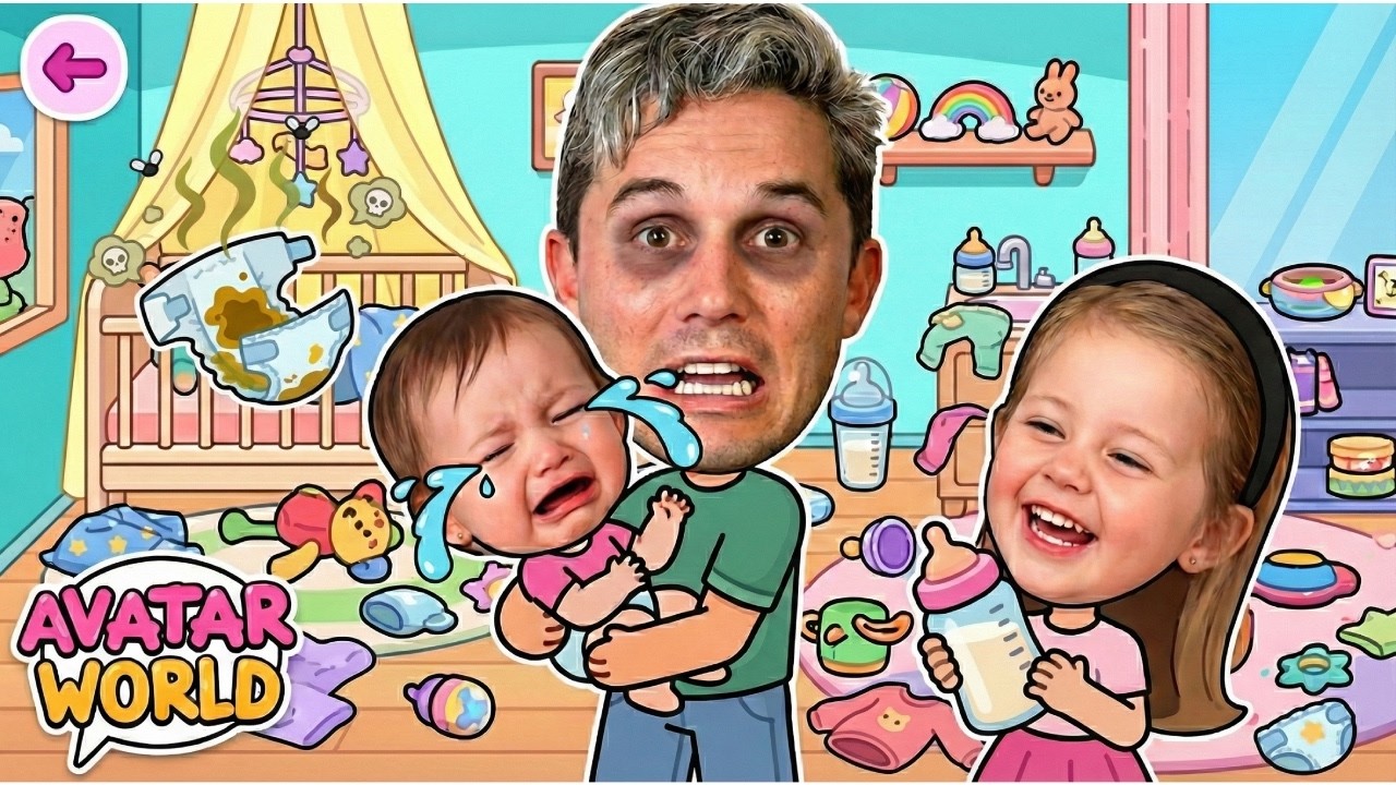 24 HORAS CUIDANDO DE UM BEBÊ NO AVATAR WORLD! 😱👶 Família Galáctica
