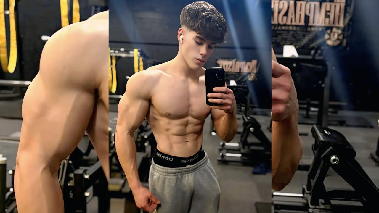 Young Bodybuilder Flexes EVERY Muscle | Aesthetic Physique Built with ...