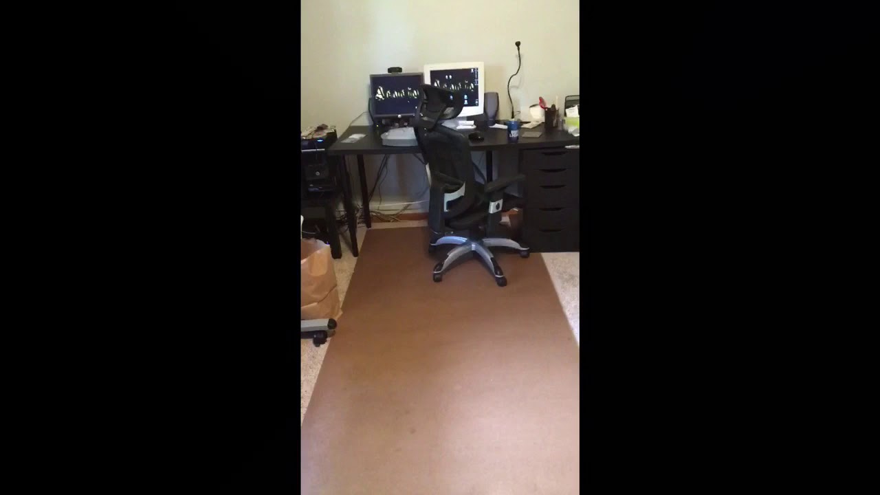 Diy Office Chair Mat Use Hardboard Youtube