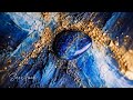 How to Create Lapis Lazuli Texture | Abstract Mixed Media Painting with Gold &amp; Relief