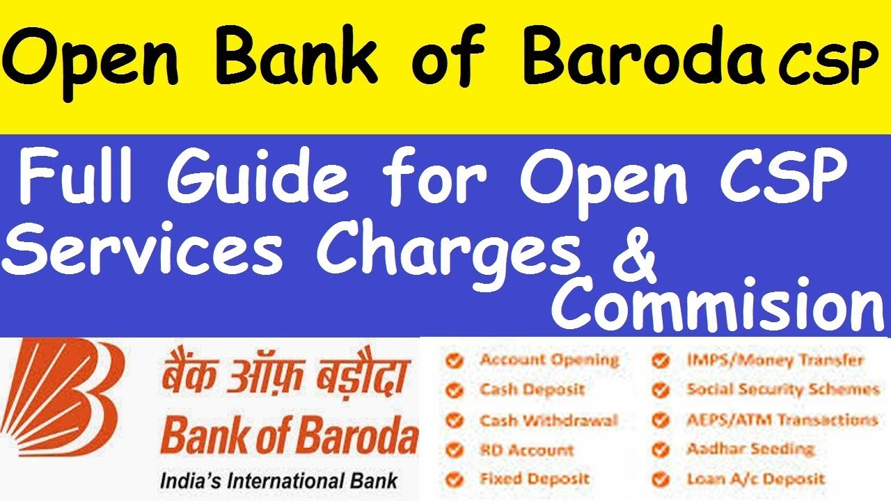 Bank Of Baroda Bc Commission Chart