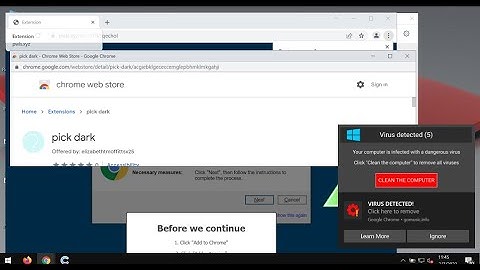 Pick Dark extension (removal instructions).