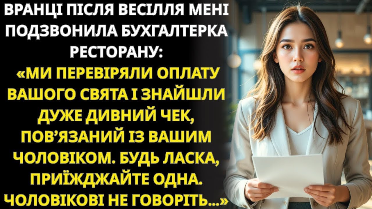 Приходьте до ресторану самі  Чоловіку не кажіть — це про ваш банкет та дивний чек