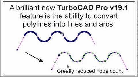 Convert polylines into lines and arcs