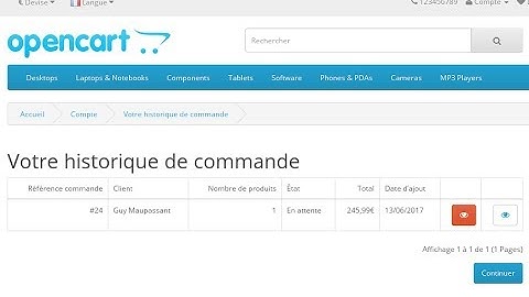 Facturer les commandes Opencart avec Dolibarr ERP/CRM
