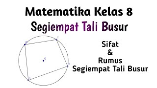 Rumus segiempat tali busur lingkaran ...