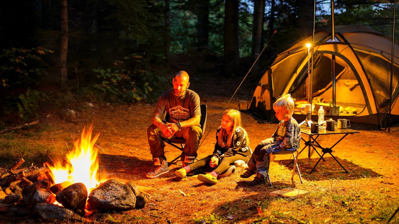 Hot Tent Camping And Overland Adventure In The Forest