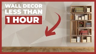 GEOMETRIC wall paint DIY in less than one hour
